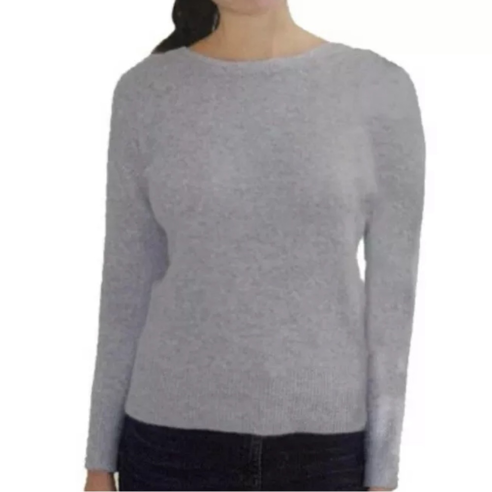 Ellen Tracy Grey Long Sleeve Pullover Sweater